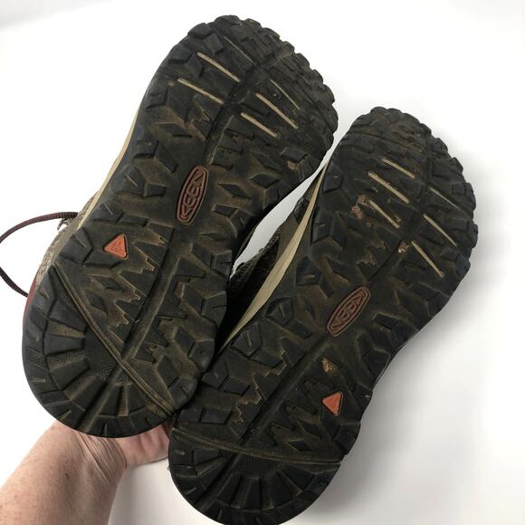 KEEN Women’s Size 6 M Terradora II Waterproof Hiking Boots 1023497 Tan Burgundy - Picture 6 of 8